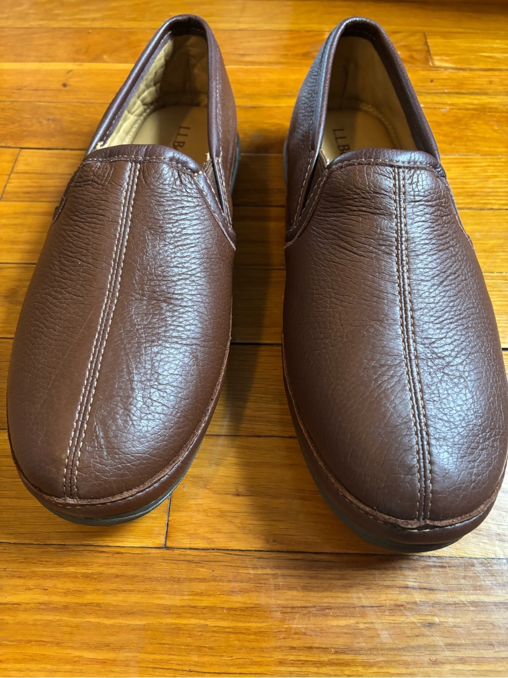 Vintage L.L.Bean Elkhide Leather Slip-On Loafer. US Men 12M Excellent Condition